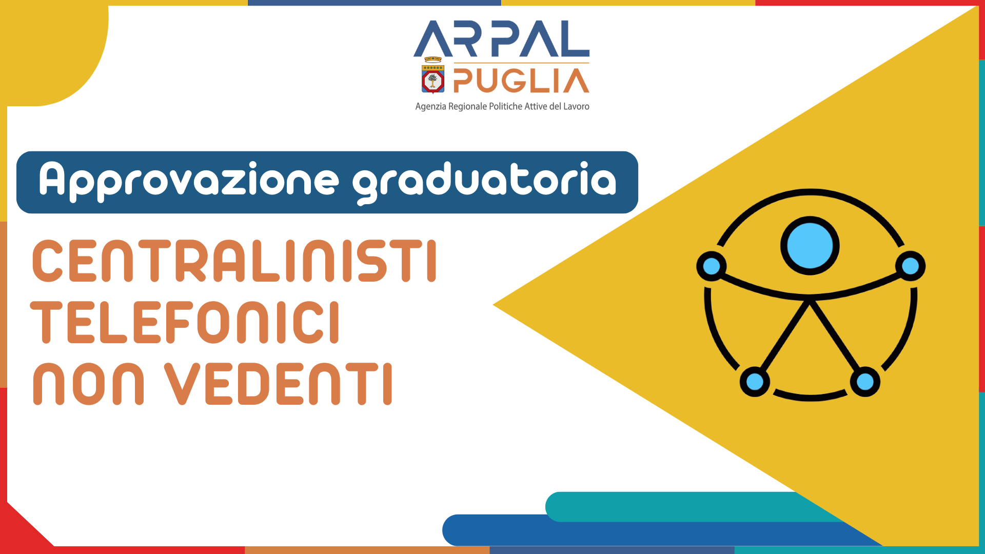 APPROVAZIONE GRADUATORIA 2025 CENTRALINISTI TELEFONICI NON VEDENTI AMBITO DI TARANTO